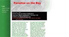 Desktop Screenshot of paradiseonthebay.com