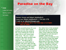 Tablet Screenshot of paradiseonthebay.com